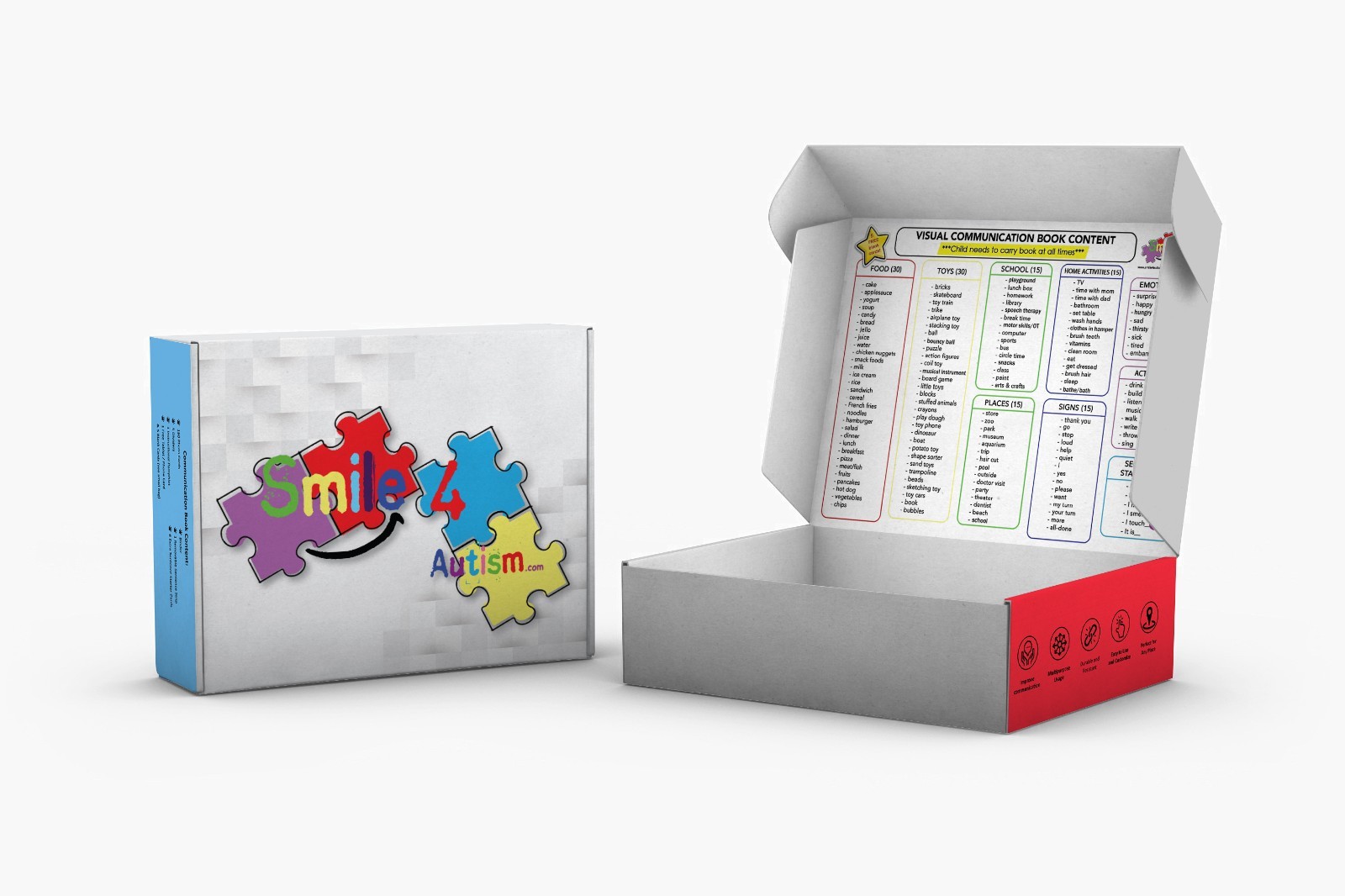 Autism Visual Communication Cards | PECS Book Style | Real Photos or Icons
