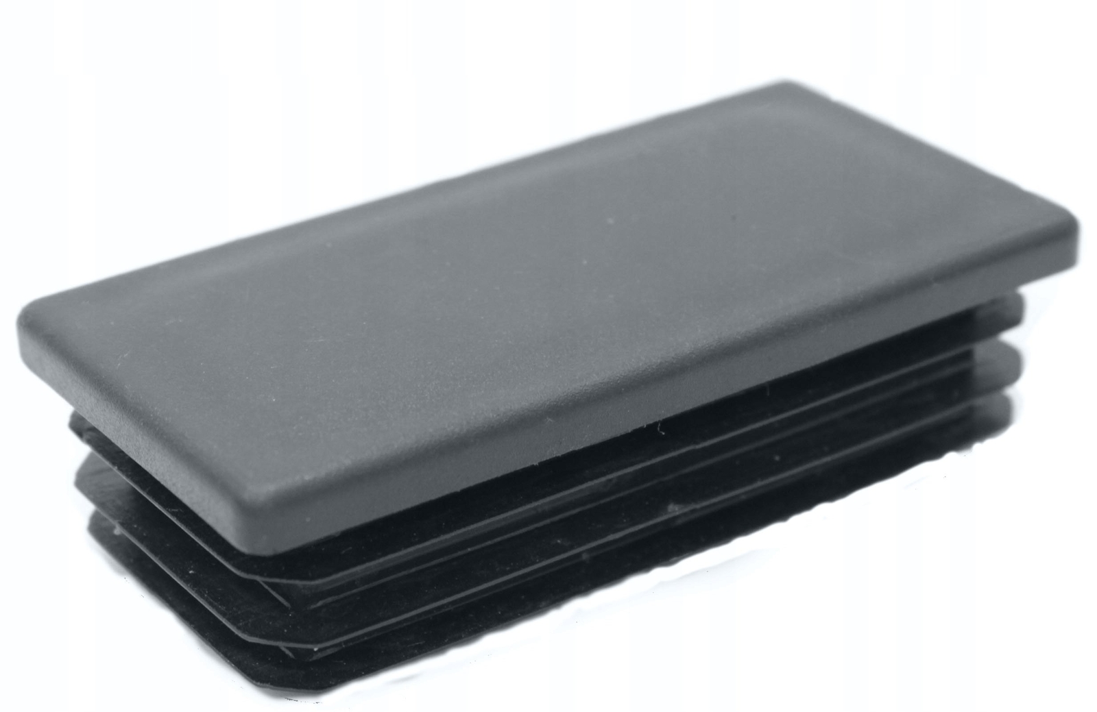 10 x Louver plugs rectangular tube 50 x 100 mm rectangle anthracite end caps