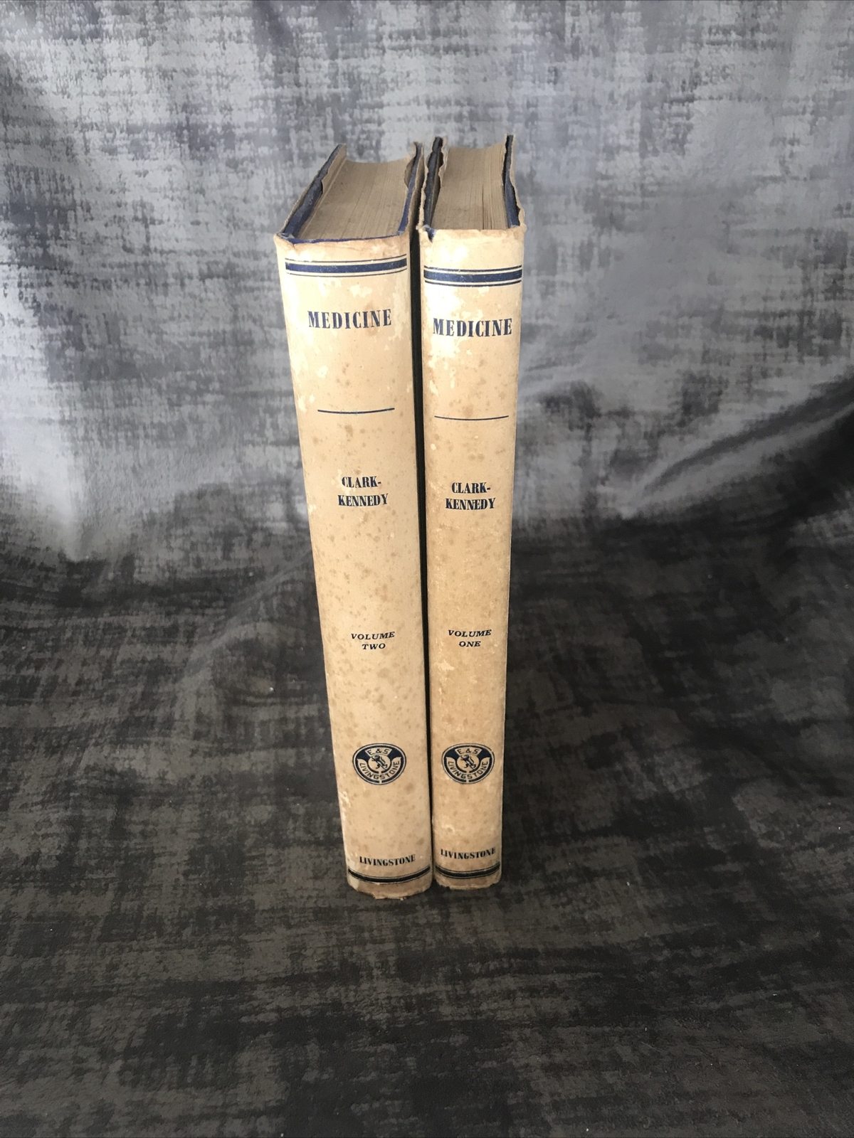 Medicine By A E Clark Kennedy Volume One & Two HB DJ Rare 1949 E & S Livingstone