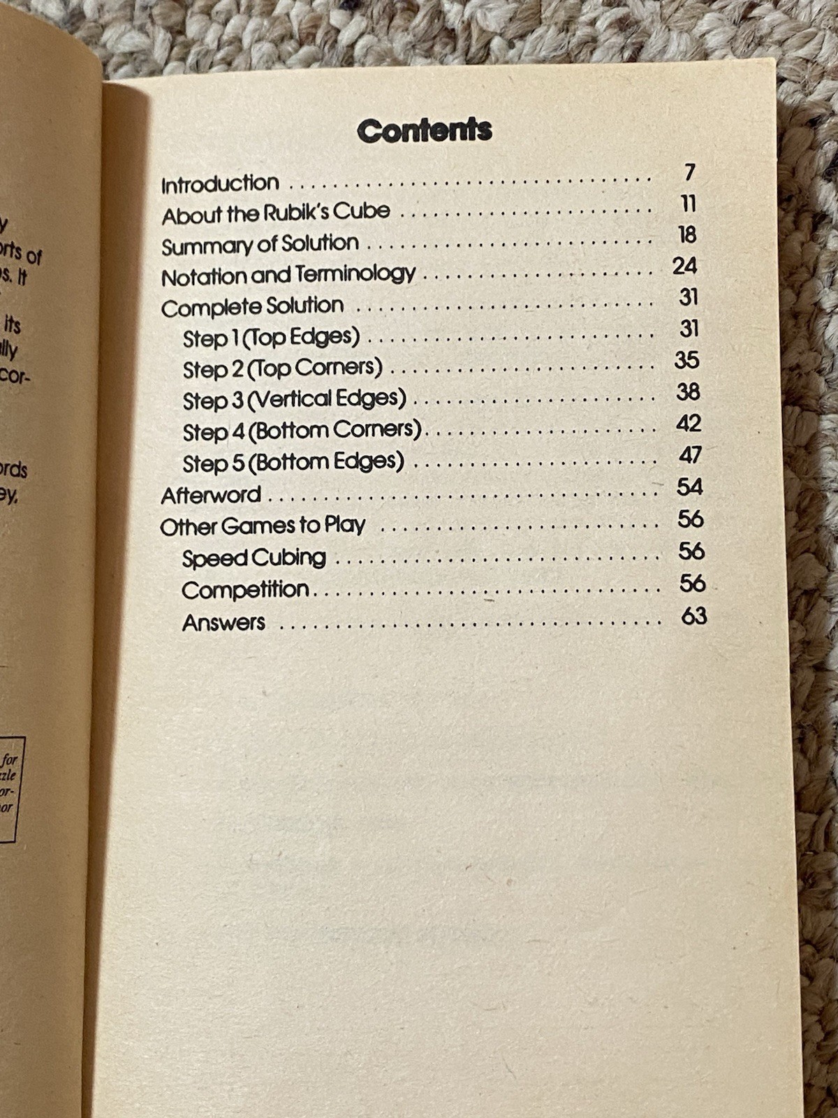 The Simple Solution To Rubik’s Cube By James Nourse Book 1981 Rubiks Method