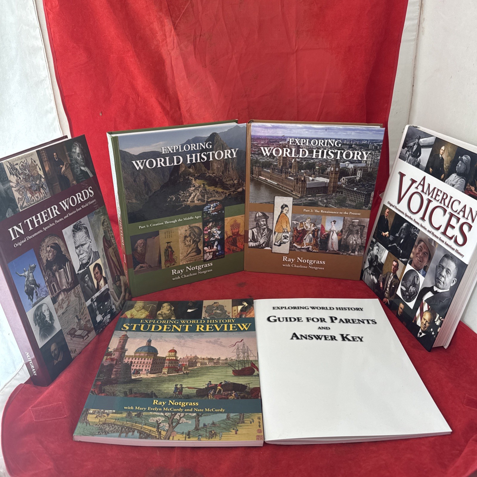 Notgrass Exploring World History Parts 1&2, In Their Words, American Voices Plus