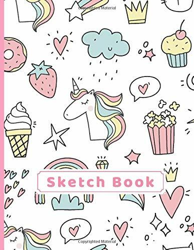 Sketchbook Unicorn Rainbow 8.5 x 11 Paperback