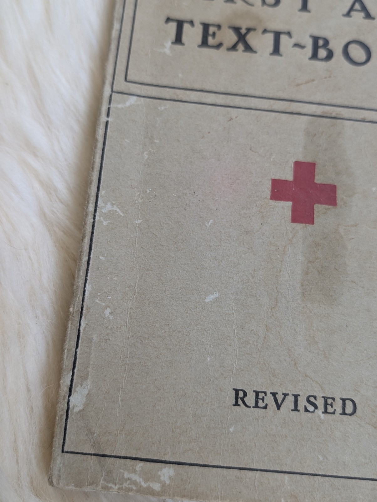 American Red Cross First Aid Textbook Revised 1940 Corrected Reprint Vintage