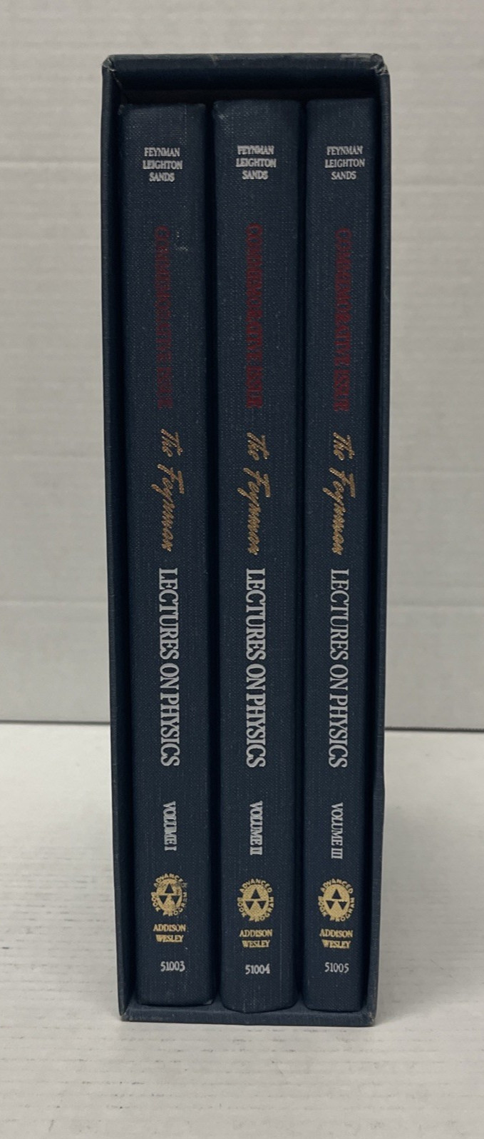 Feynman Lectures on Physics 1989 Commemorative 3-Vol Box Set HC Slipcase