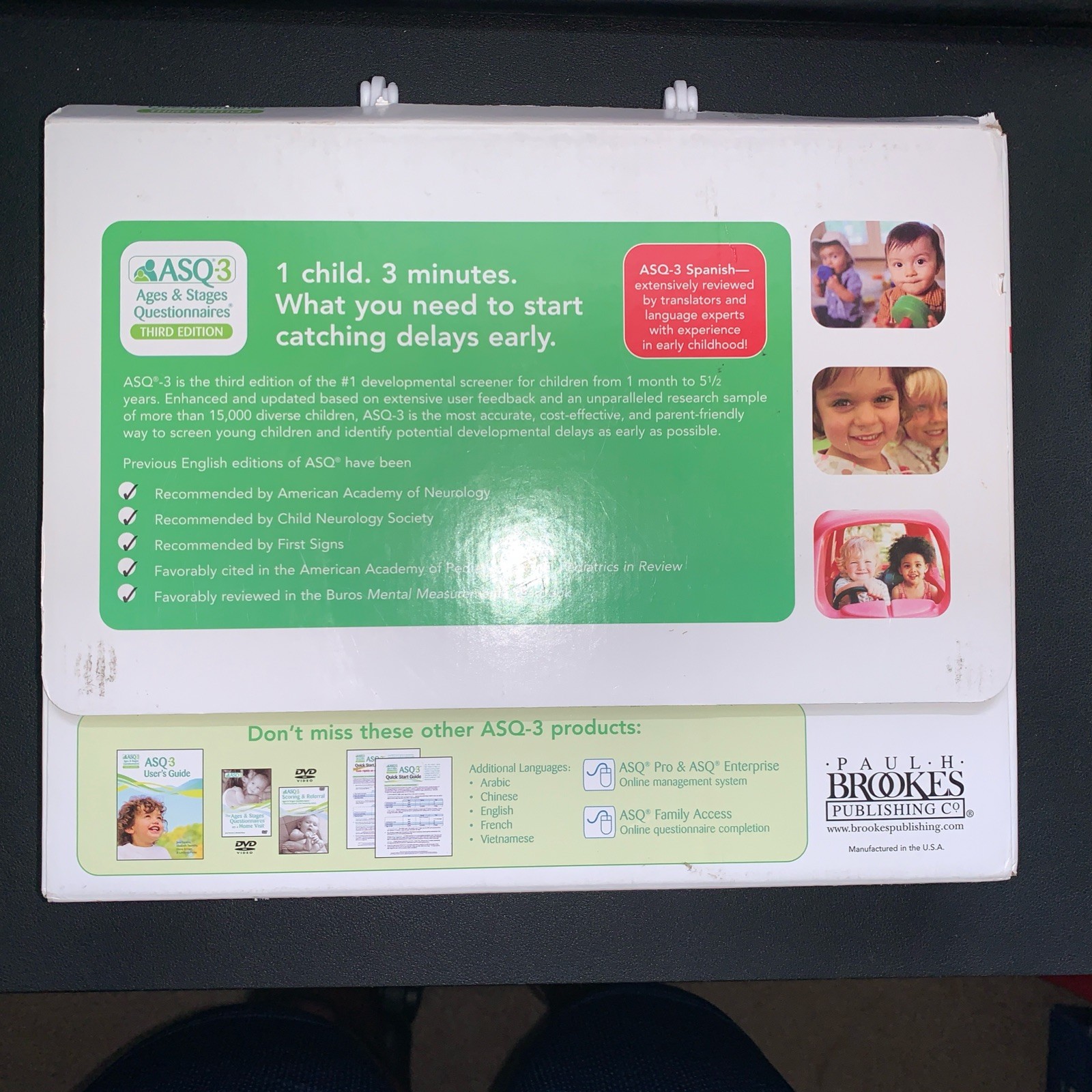 Ages and Stages Questionnaires® in Spanish : A Parent-Completed Child Monitoring