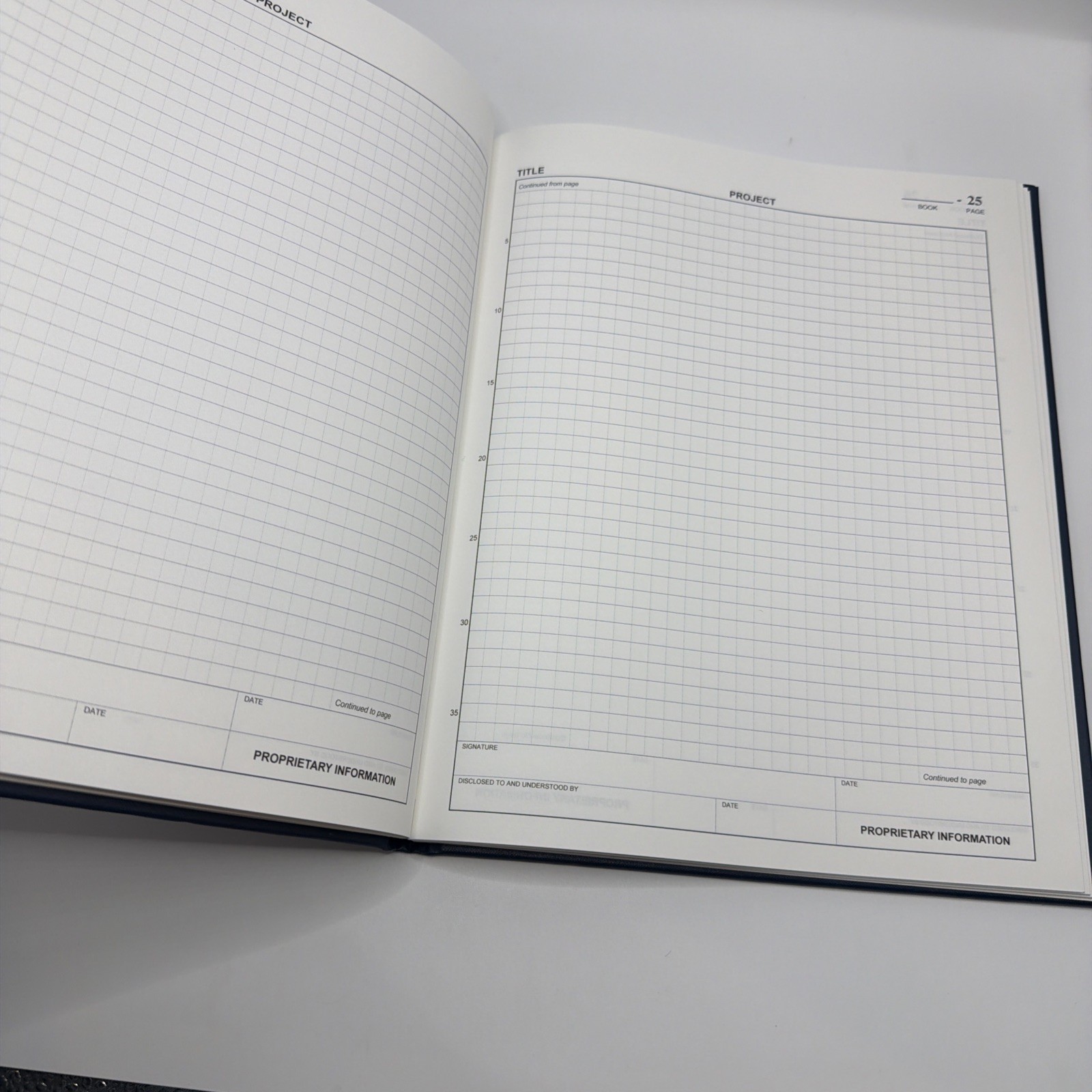 Laboratory Notebook Grid Format 96 Pages 8.5 x 11.25 Inch Lab Blue NEW