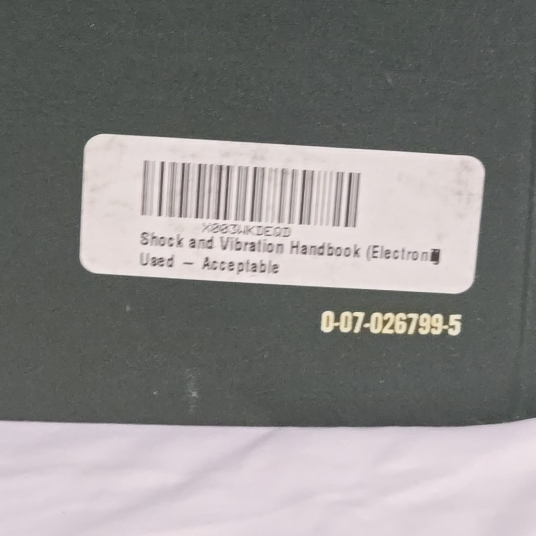 Shock and Vibration Handbook Harris & Crede 2nd Edition 1976 Engineering HC