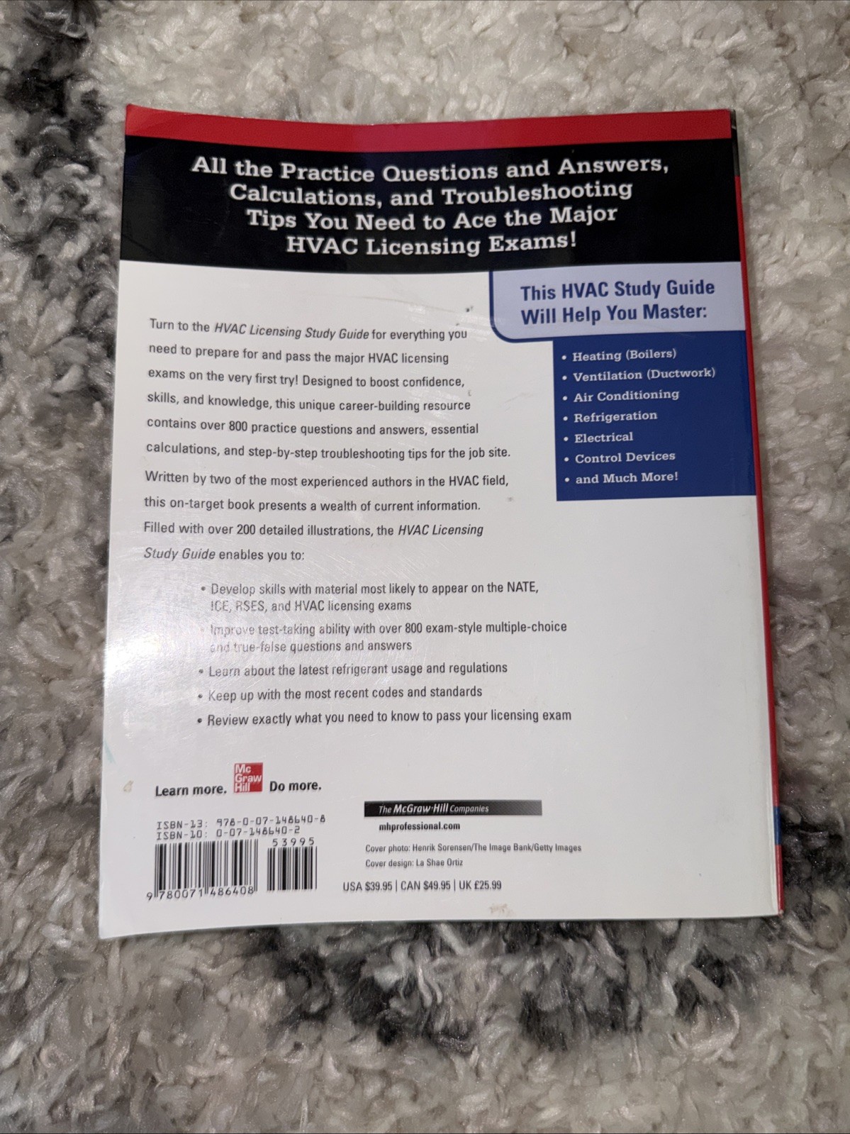 McGraw-Hill’s HVAC Licensing Study Guide by Rex Miller and Mark R. Miller (2007,
