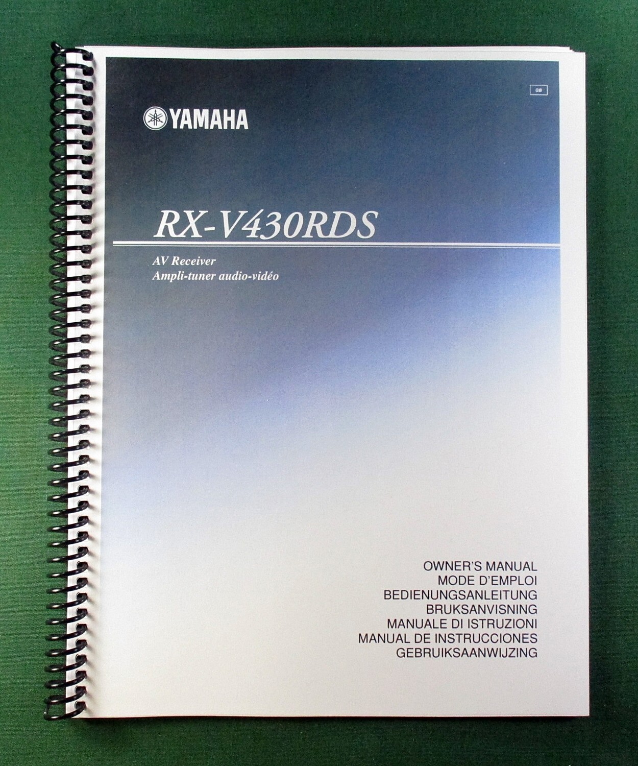 Yamaha RX-V430RDS Instruction Manual: 59 Pages & Protective Covers!