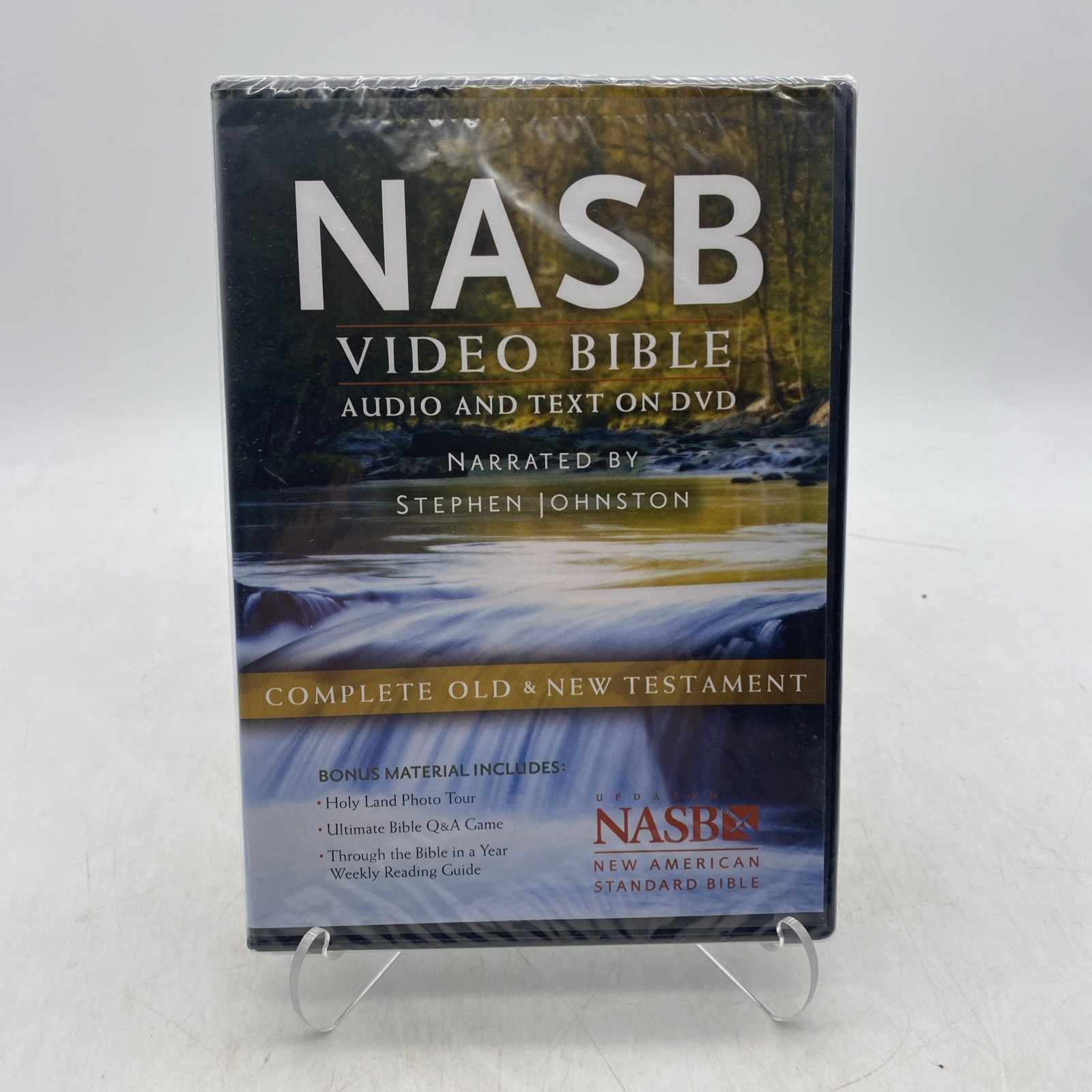 Video Bible NASB: Audio and Text on DVD by Stephen Johnston DVD-Video Book NEW