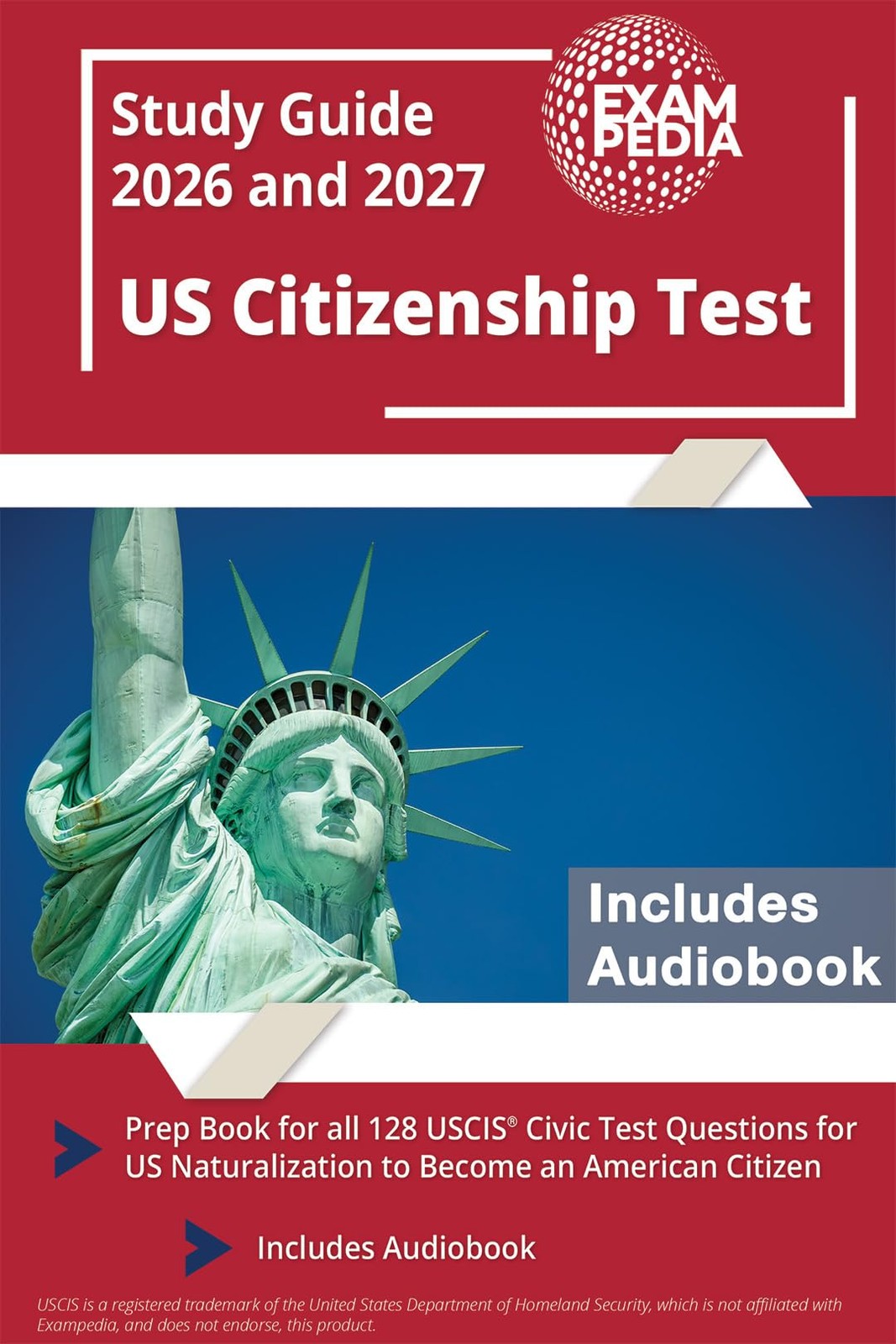 US Citizenship Test Study Guide 2026 and 2027 Prep Book for all 128 USCIS Civ…