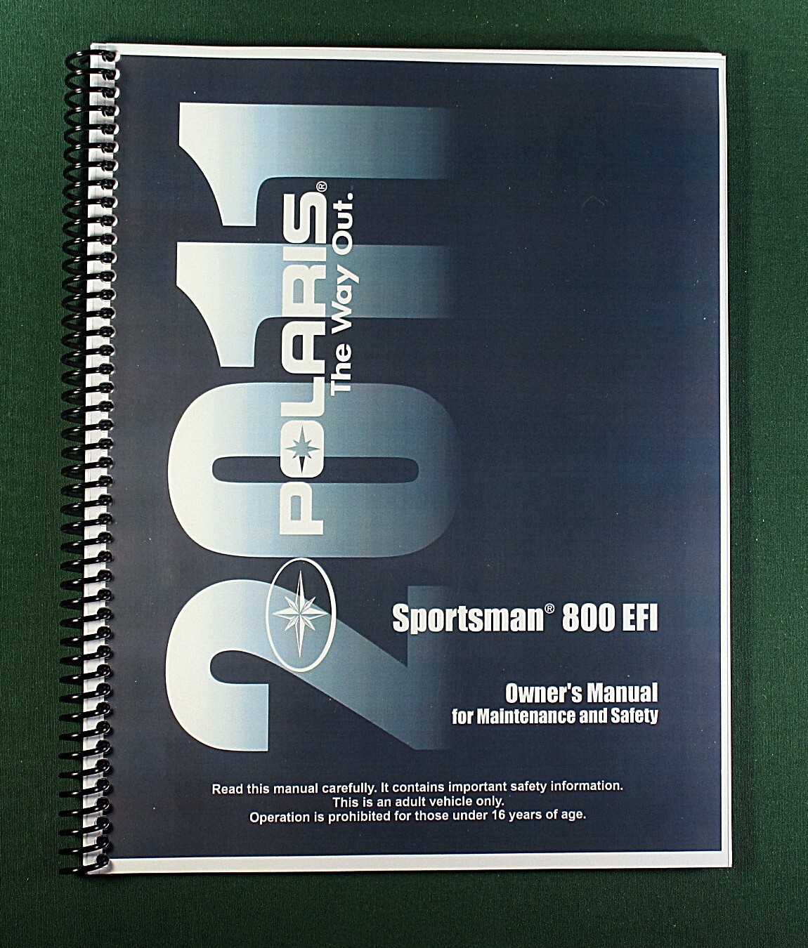 2011 Polaris Sportsman 800 EFI Owner’s Manual: 136 Pages & Protective Covers!