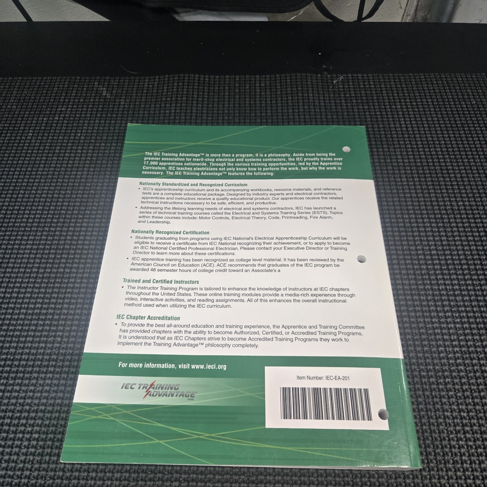 IEC Electrical Apprenticeship Curriculum Second Year Manual 2024-2025 Pre-owned
