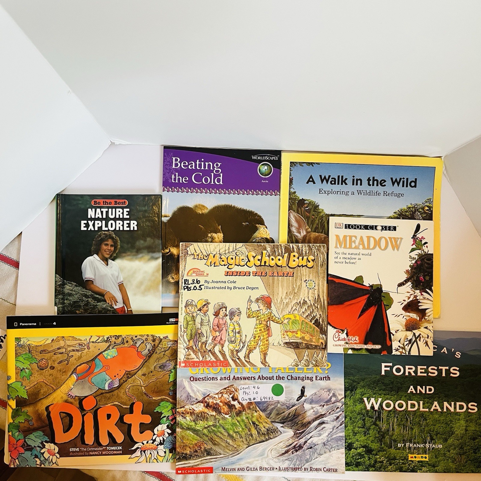 8 Earth Science Nature Books Lot Nat Geo DK Magic School Bus Kids Grade 1-5