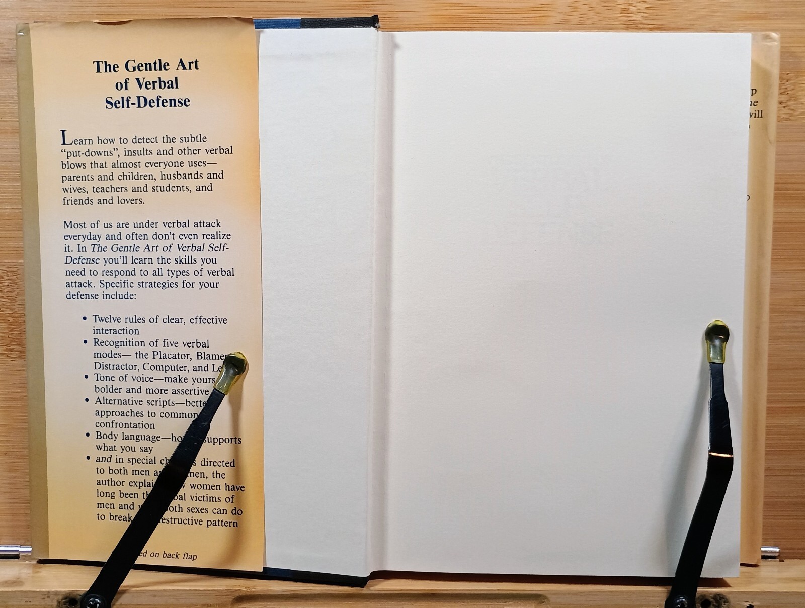 Gentle Art of Verbal Self-Defense by Suzette Haden Elgin (1985, Hardcover)