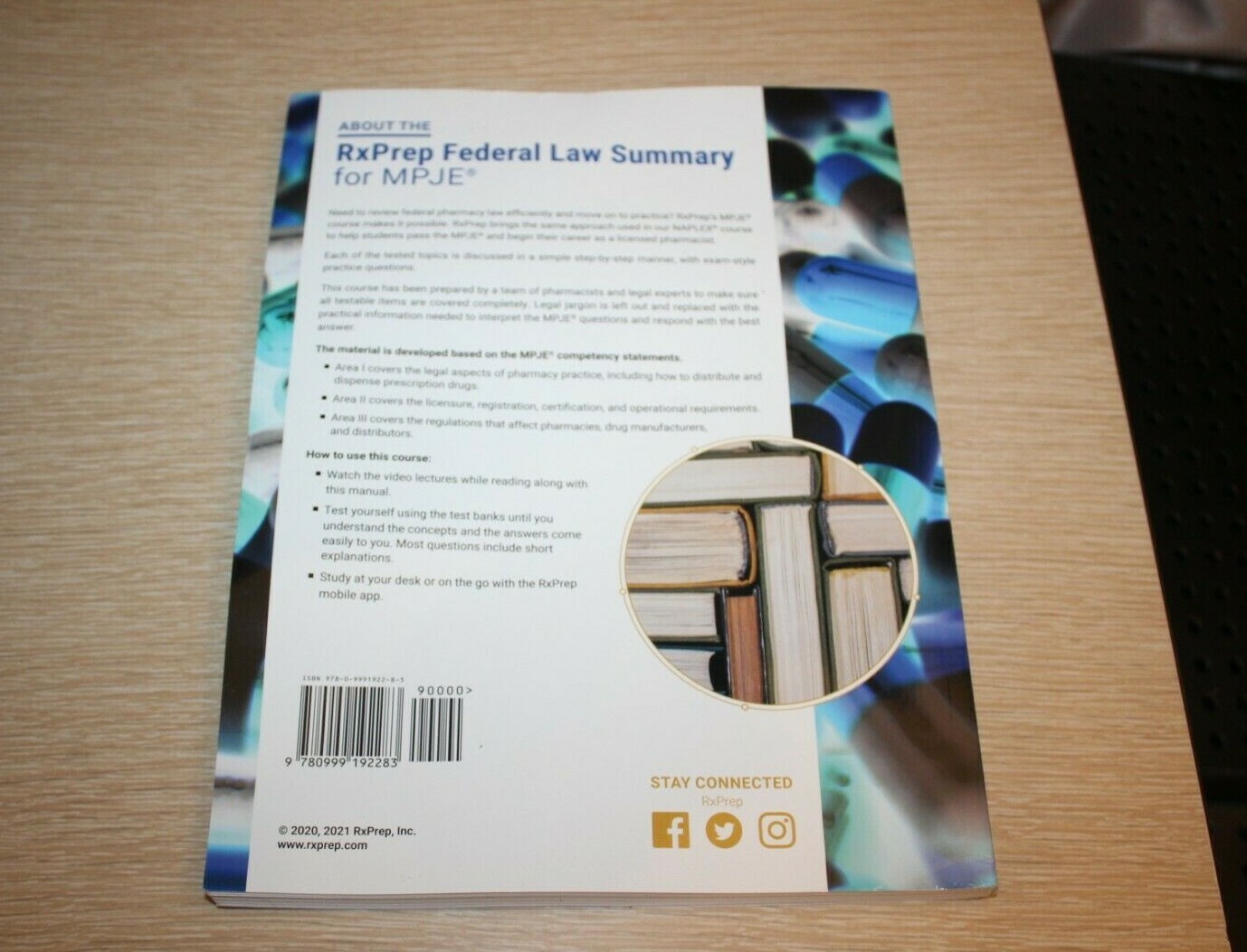 RxPrep Federal Law Summary for MPJE by RxPrep (2020, Trade Paperback) LIKE NEW