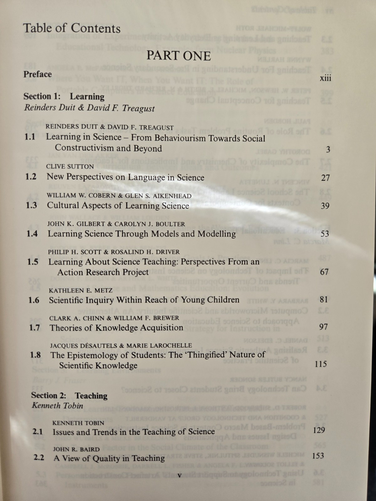 International Handbook Of Science Education Parts One & Two, 1998