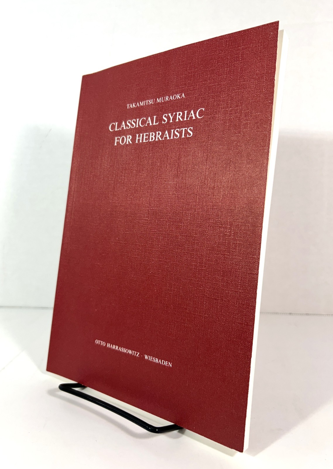 Classical Syriac for Hebraists by Takamitsu Muraoka 1987 Softcover