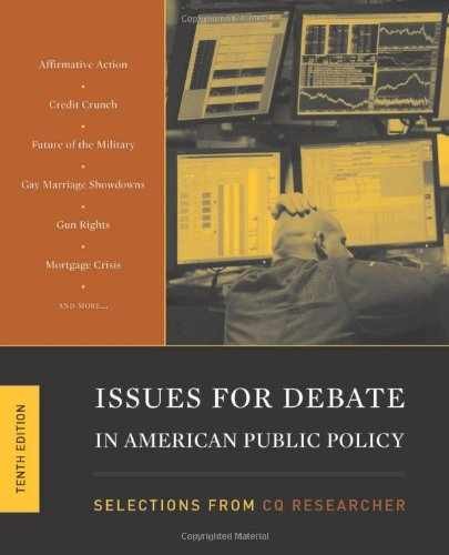 Issues For Debate In American Public – Paperback, by CQ Researcher – Very Good