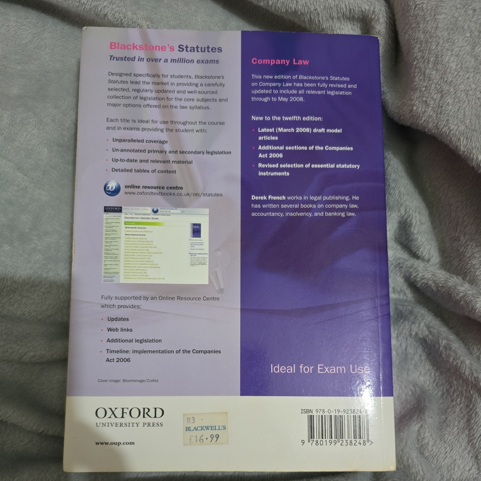 Blackstone’s Statute Book Ser.: Blackstone’s Statutes on Company Law…