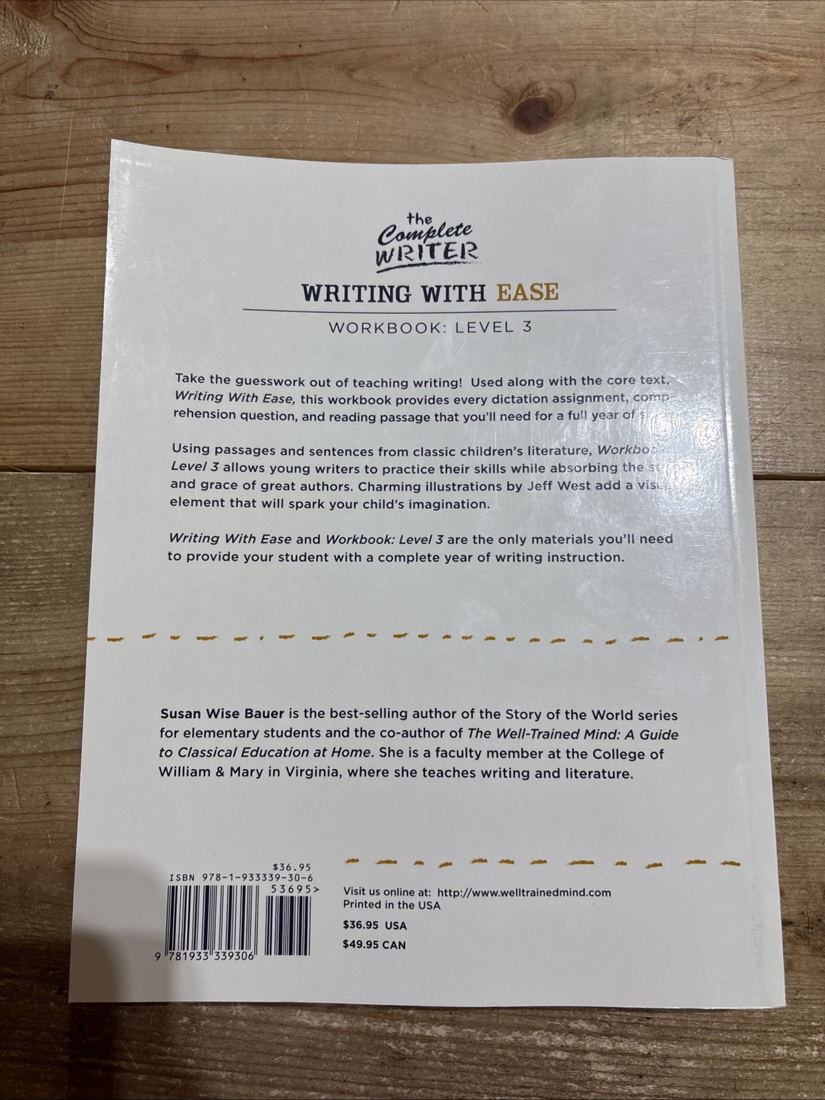 Writing with Ease: Level 3 Workbook by Bauer, Susan Wise