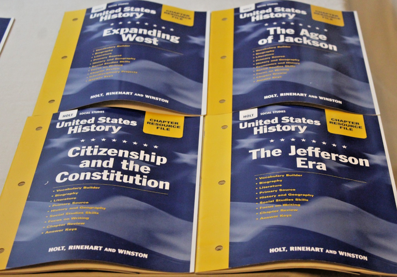 Holt McDougal United States History Social Studies Teacher’s Resource Kit Set