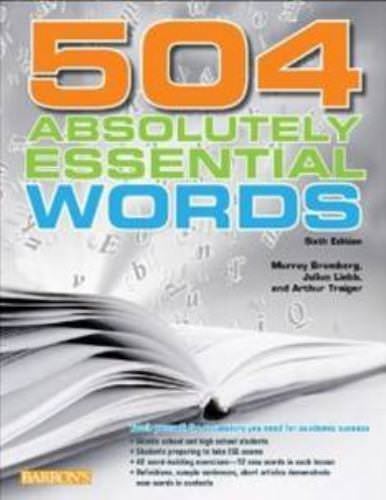 504 Absolutely Essential Words, Liebb, Traiger, Bromberg, Vocabulary Word Lists