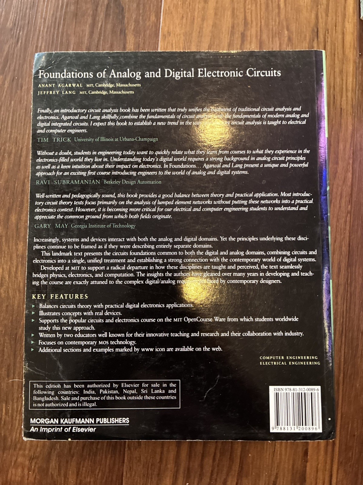 Computer Architecture and Design: Foundations of Analog and Digital Elect Cir