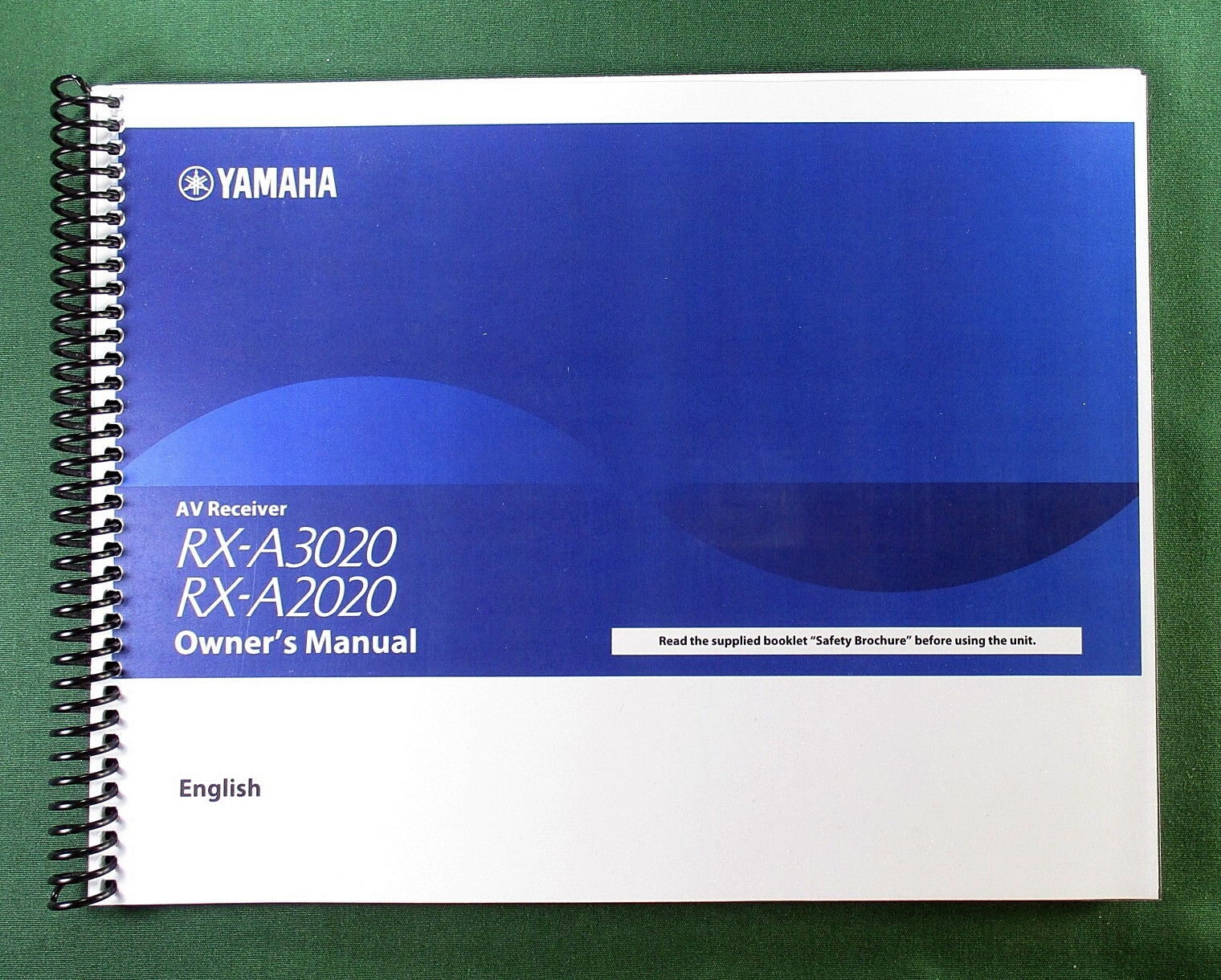 Yamaha RX-A2020 Instruction Manual: Full Color 196 Pages & Protective Covers!