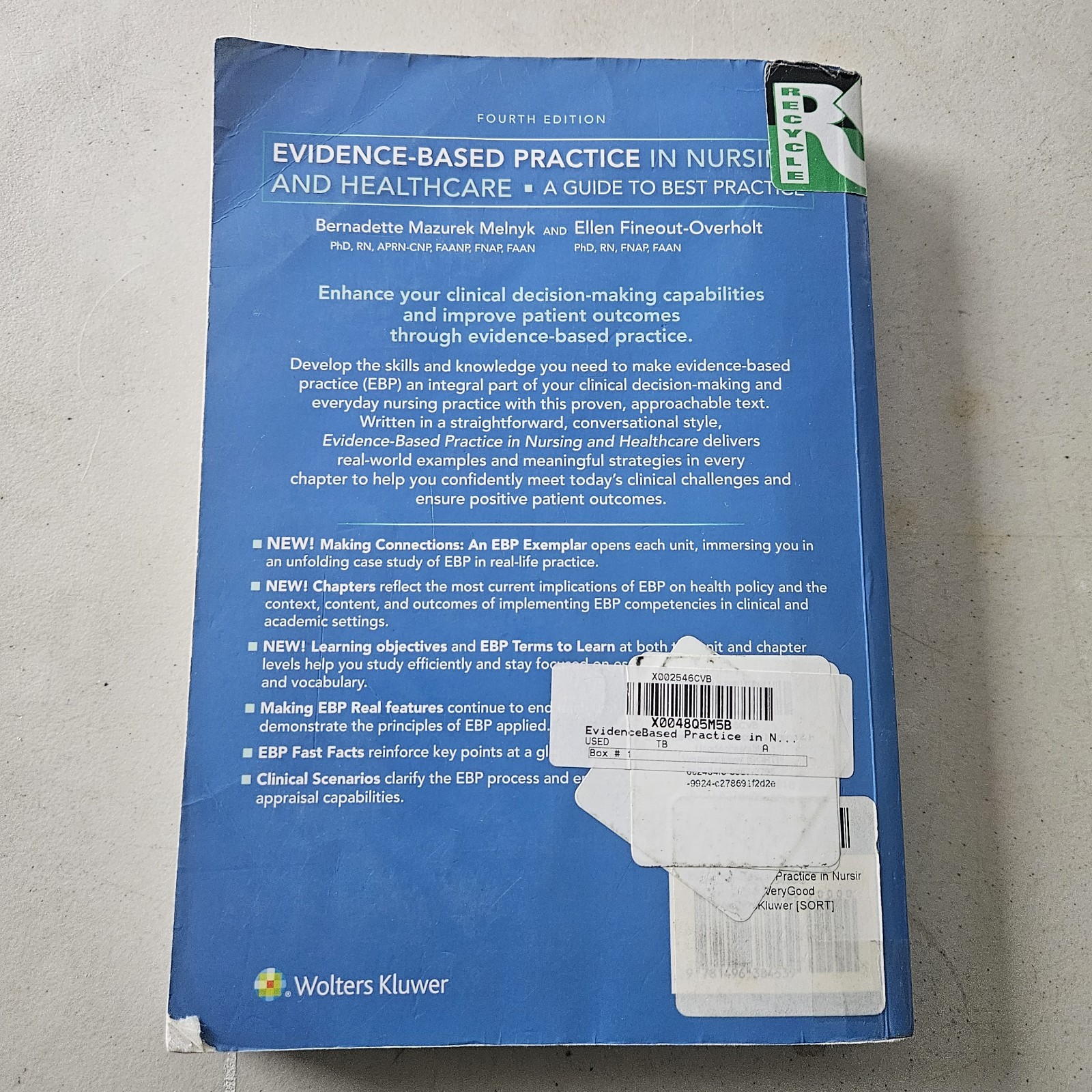 Evidence Based Practice in Nursing and Healthcare 4th Fourth Edition