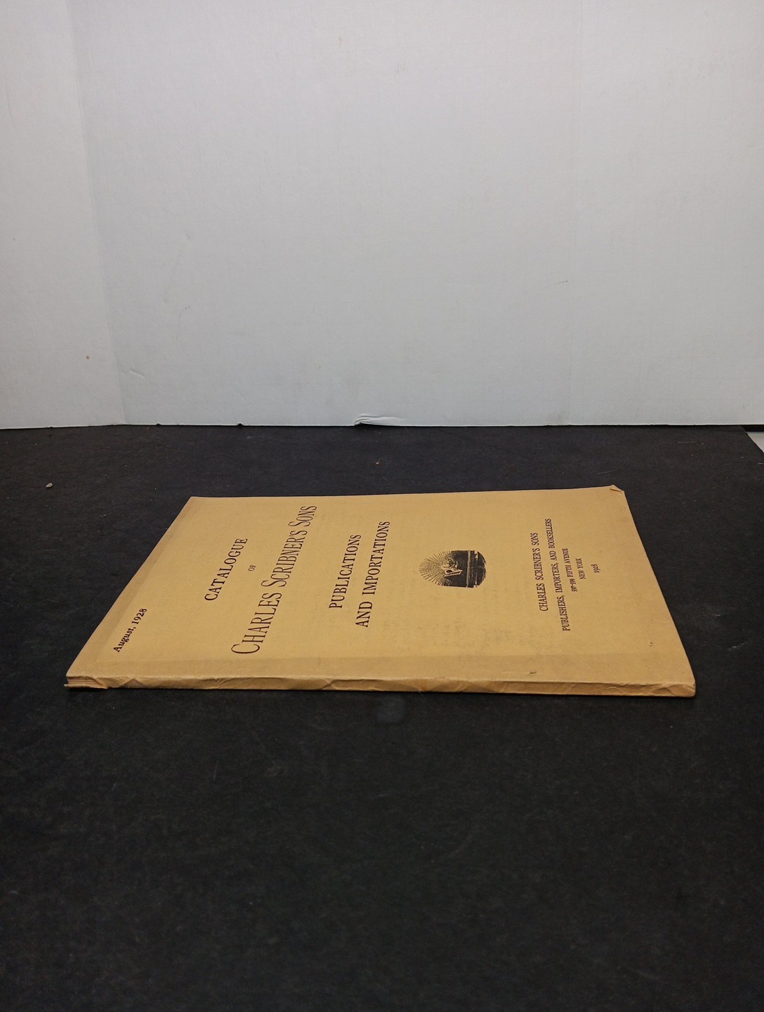 1928 Catalogue Of Charles Scribner’s Sons: Publications And Importations