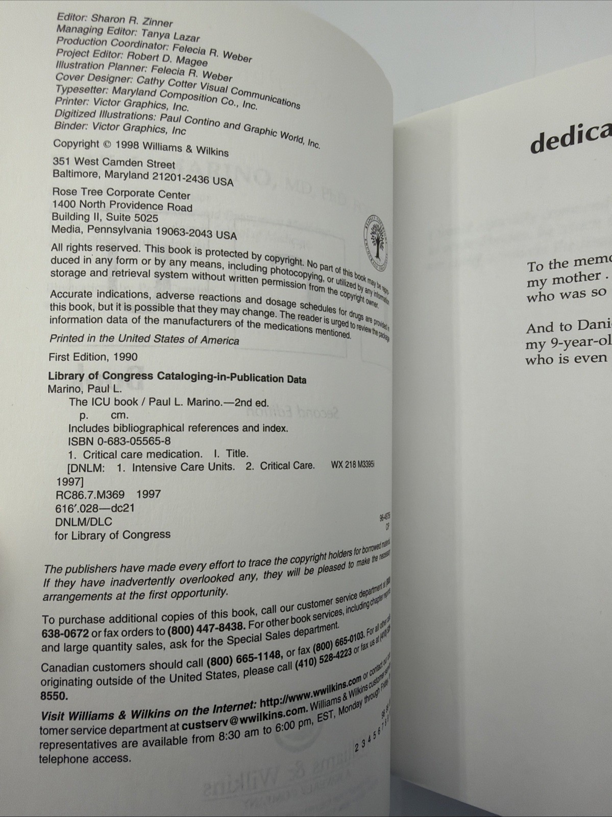 The ICU Book Second Edition Paperback By Paul L Marino