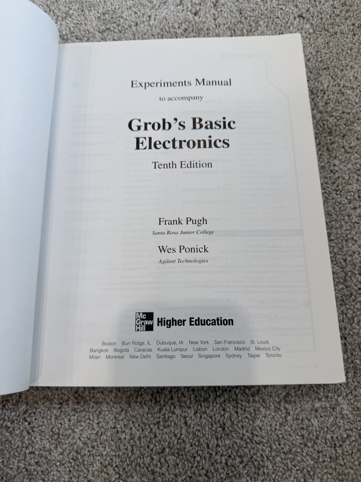 Grob’s Basic Electronics 10th & Experiments