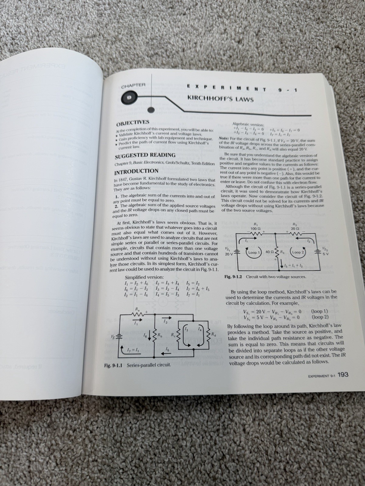 Grob’s Basic Electronics 10th & Experiments