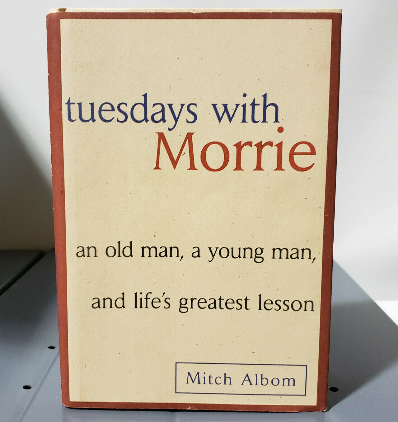 Tuesdays with Morrie Hardcover book by Mitch Albom album morry FREE USA SHIPPING