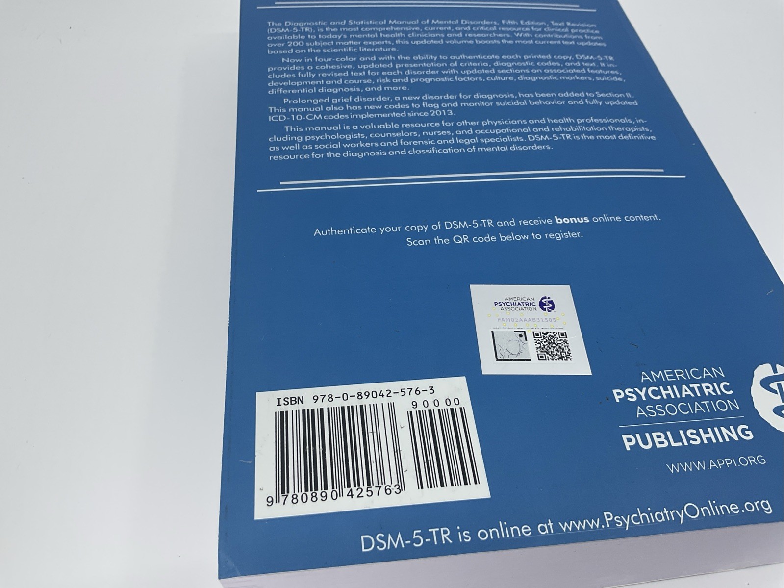 DSM-5-TR Diagnostic & Statistical Manual of Mental Disorders Paperback MISPRINT