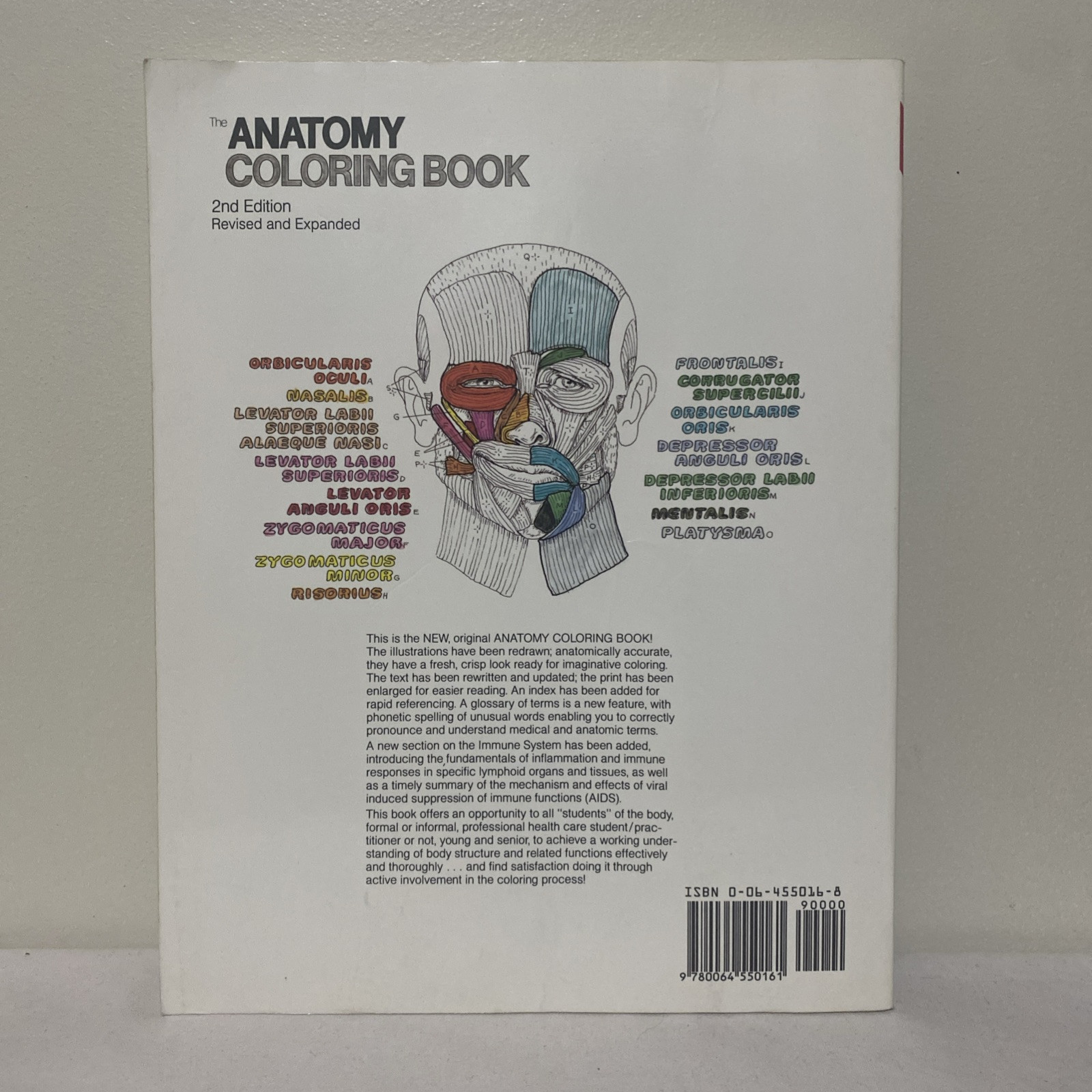 The Anatomy Coloring Book By Wynn Kapit & Lawrence M. Elson 2nd Edition