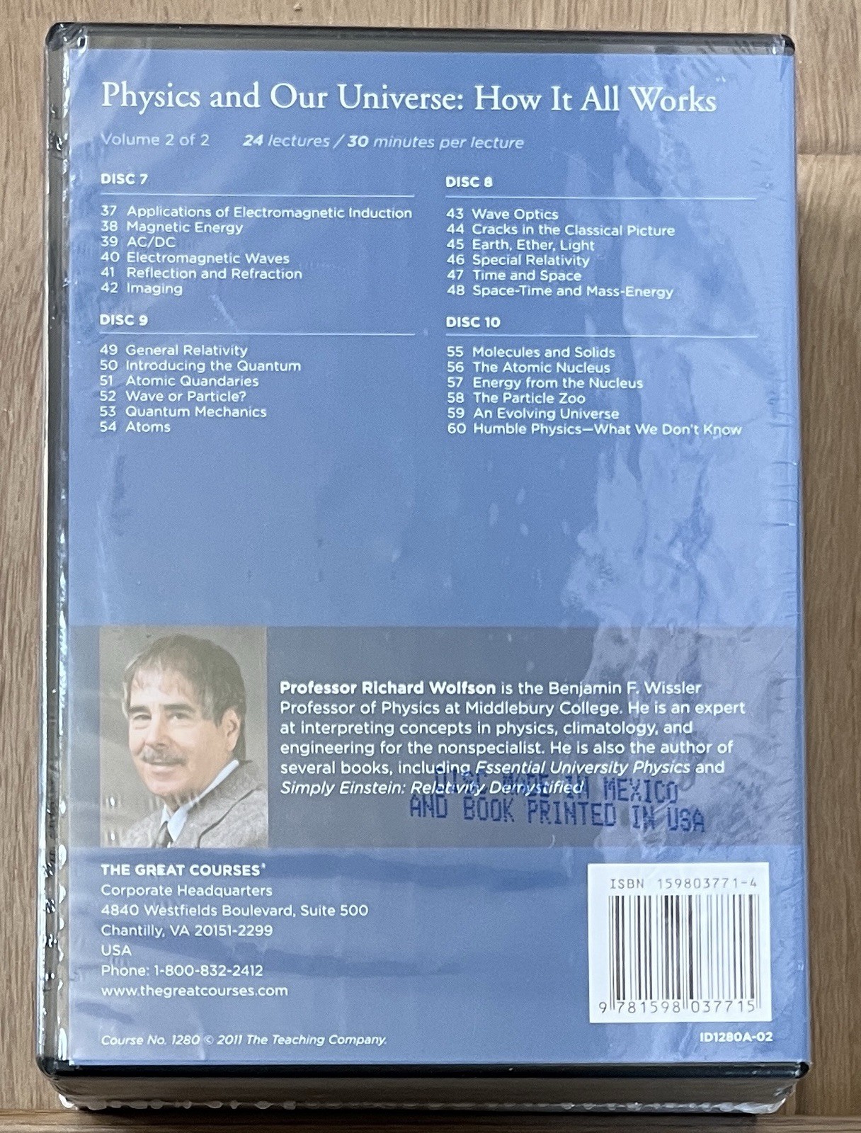 NEW The Great Courses Physics and Our Universe: How It All Works 10 DVDs & Guide
