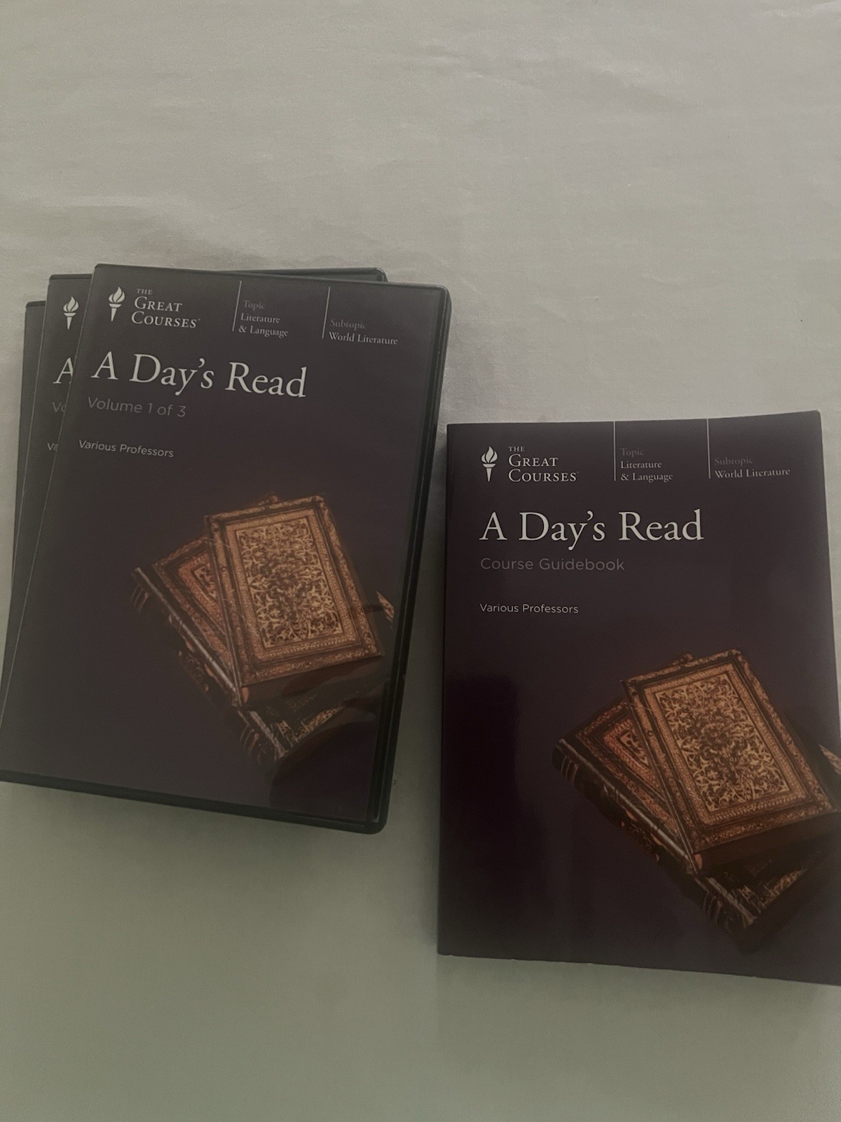Great Courses – A Day’s Read by various professors (AUDIO course)