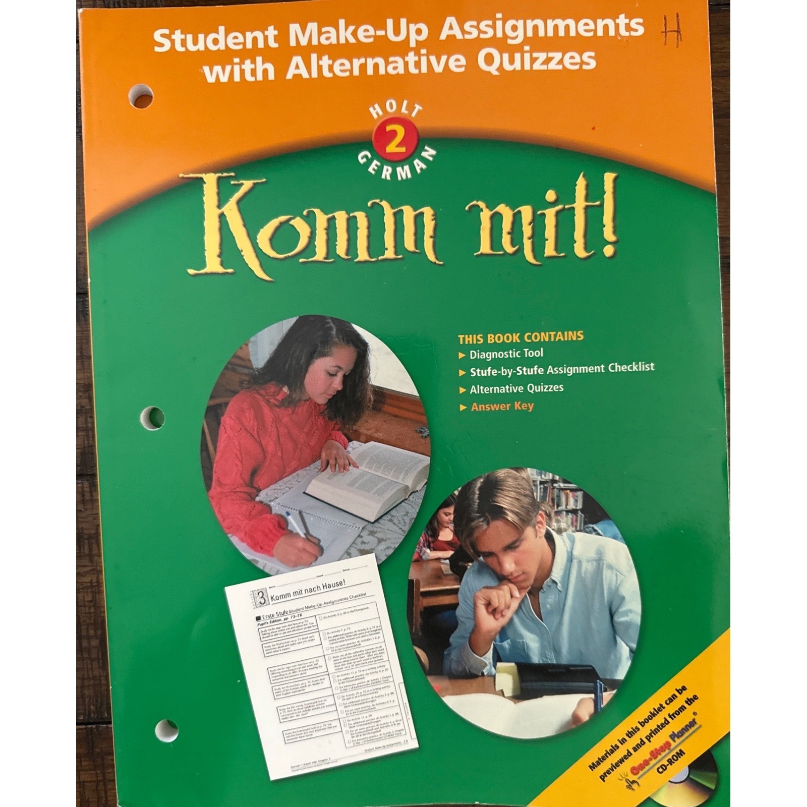 Komm Mit Holt German Level 2 Teacher Resource Lot Textbook VHS Guides