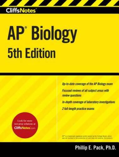 CliffsNotes AP Biology, 5th Edition (Cliffs Ap Biology) – Paperback – VERY GOOD