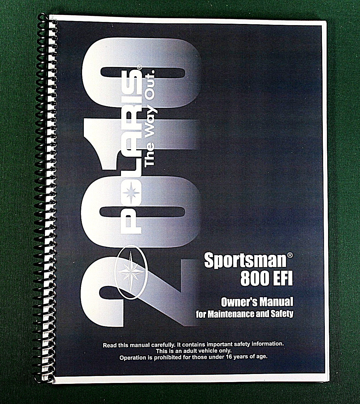 2010 Polaris Sportsman 800 EFI ATV Owner’s Manual: 138 Pages & Protective Covers