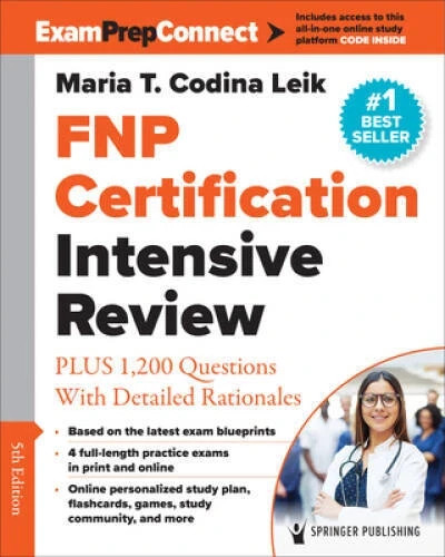 FNP Certification Intensive Review: PLUS 1,200 Questions With Detail – VERY GOOD