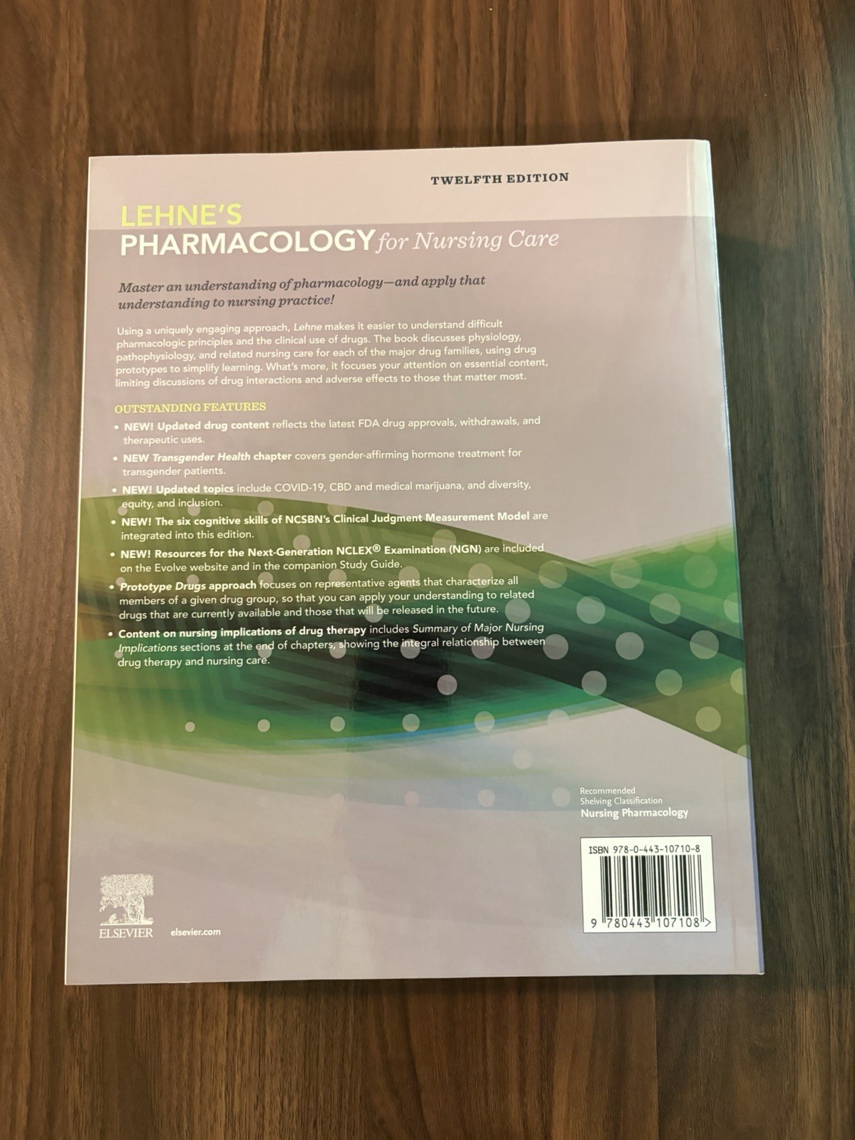 Lehne’s Pharmacology for Nursing Care By Burchum and Rosenthal 12th Edition