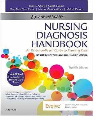 Nursing Diagnosis Handbook, 12th – Paperback, by Ackley MSN EdS – Acceptable