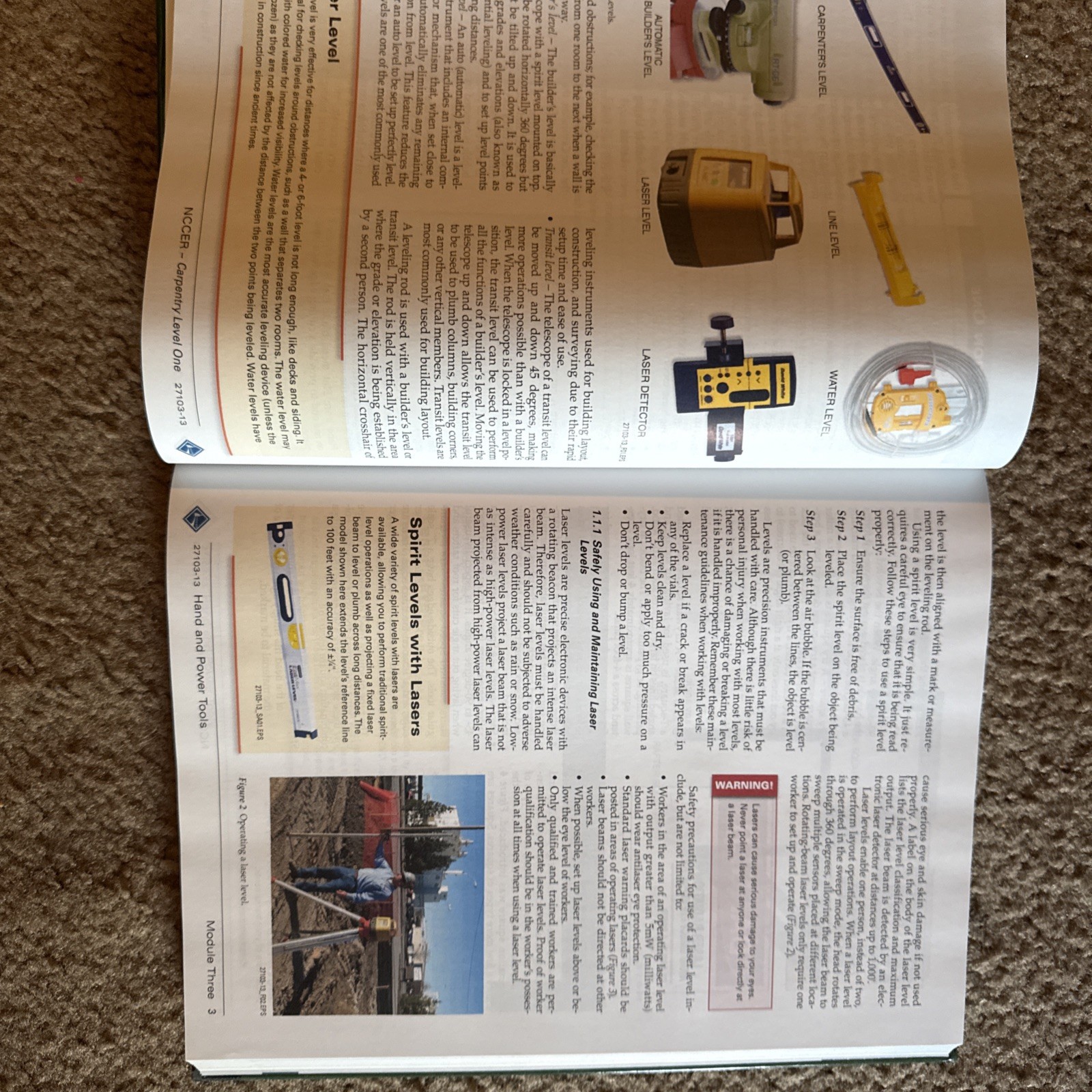 NCCER 2013 CARPENTRY Training Guide Level 1 Fifth Edition *EXCELLENT*
