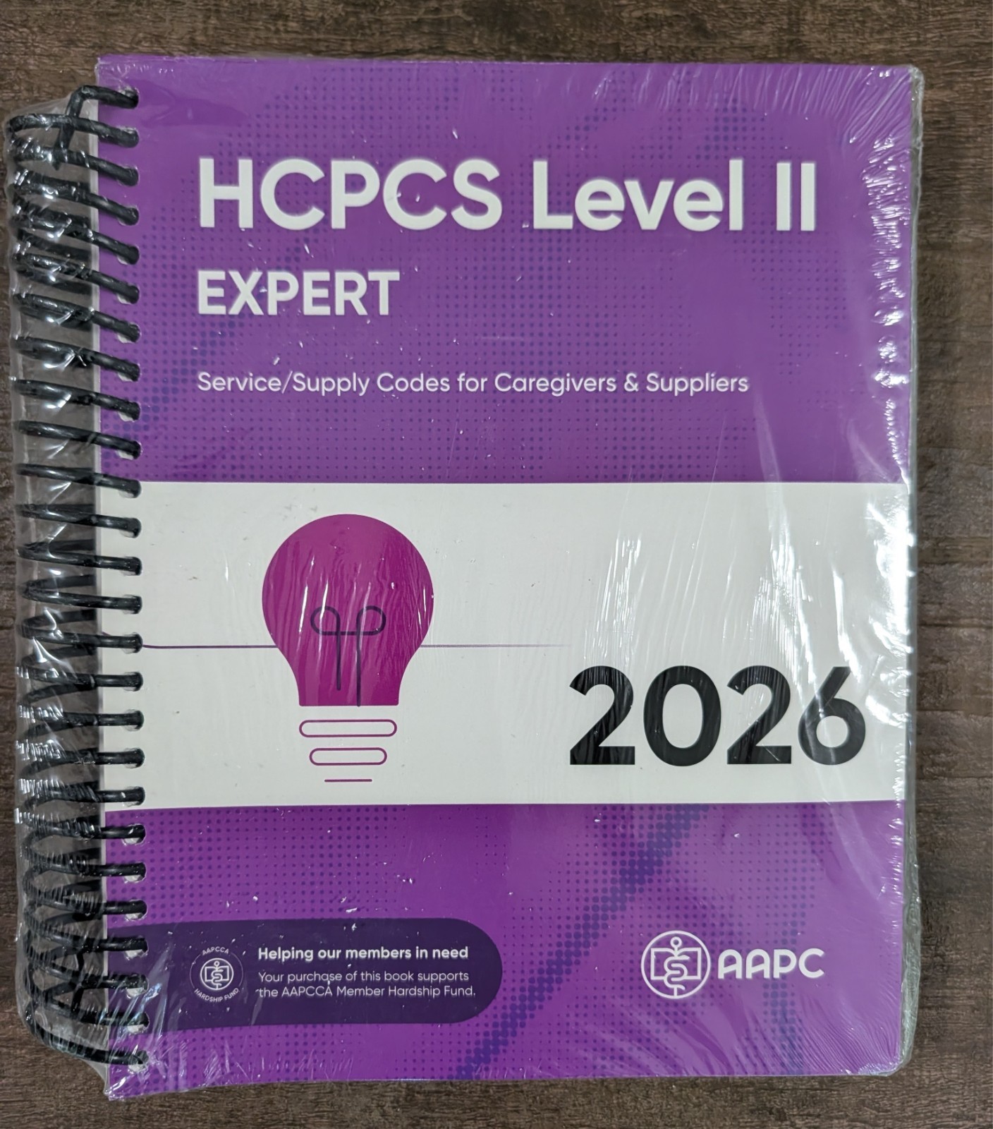 AAPC HCPCS Level II Expert 2026 Spiral New/Sealed ISBN 979-8-89258-099-1