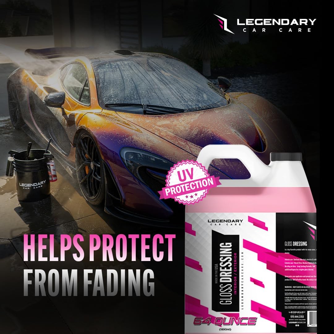Tire Shine Spray & Plastic Restorer 64oz WaterBased Detailing Solution