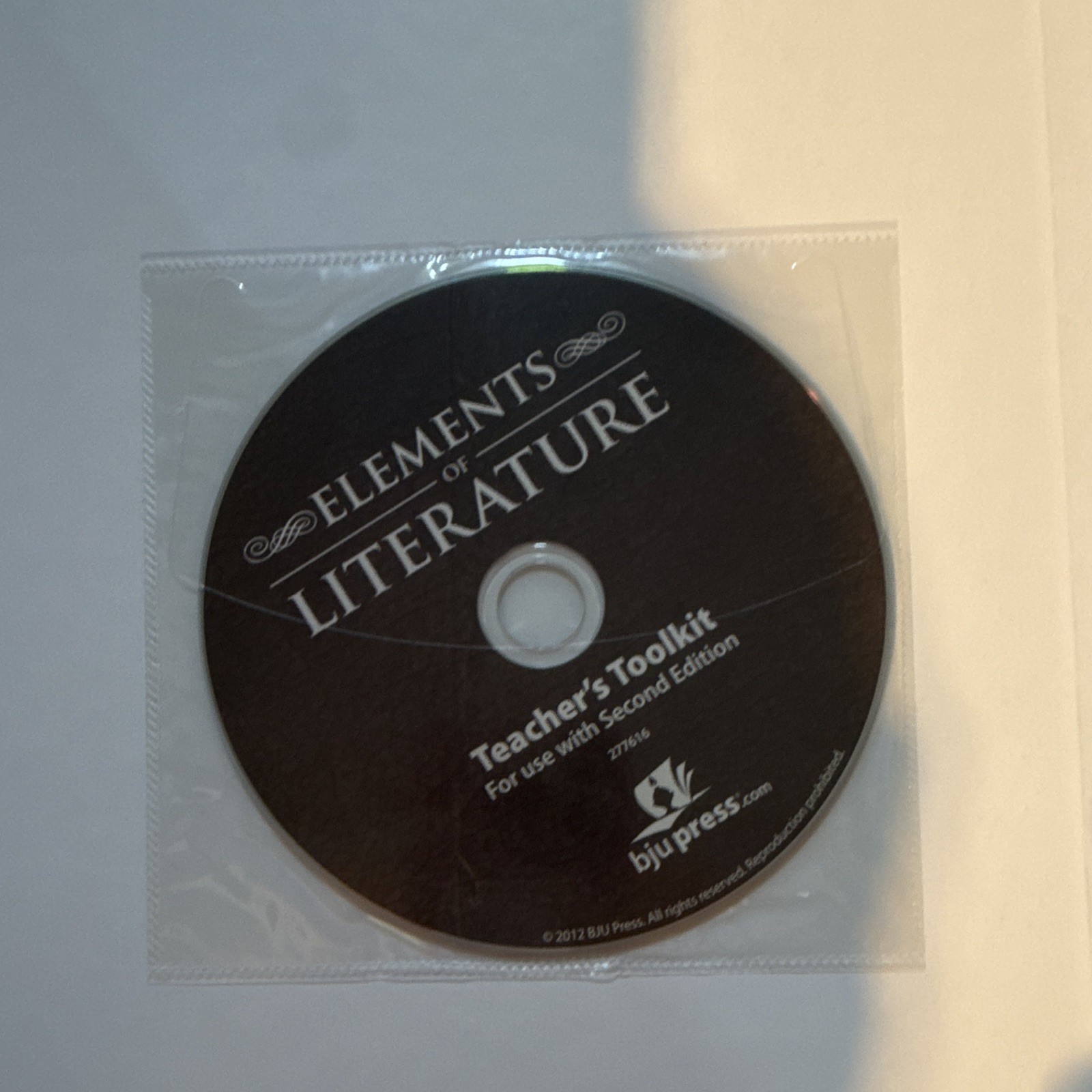BJU Press Elements of Literature 2nd Teacher’s Ed Books A&B Spiral CD-ROM 2012
