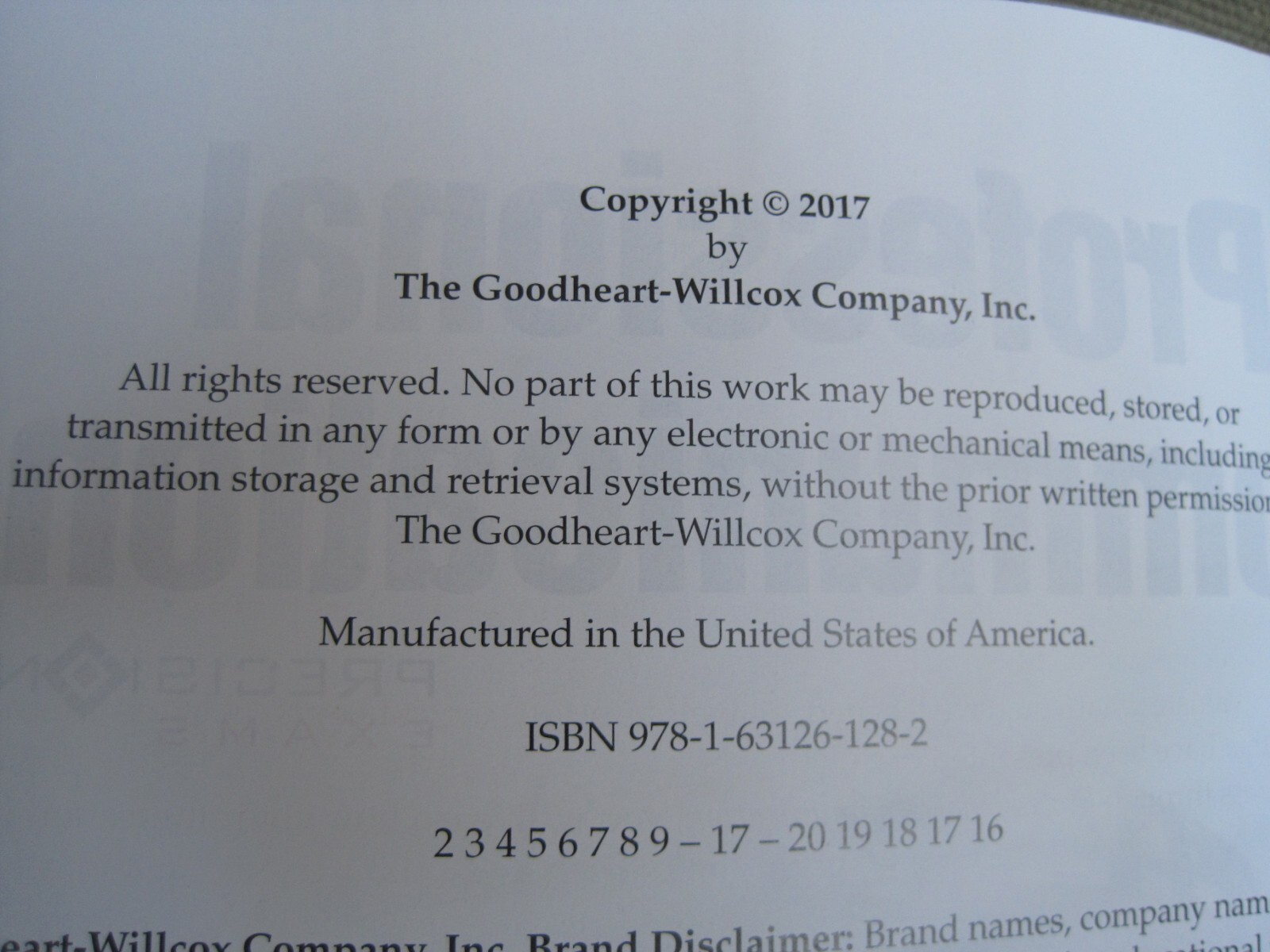 PROFESSIONAL COMMUNICATION Goodheart-Willcox Publisher (2017, Hardcover) NEW